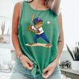 Baseball Puerto Rico Patriotic Flag Boricua Baseball Player Comfort Colors Tank Top Violet