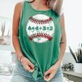 Baseball Red Stitches Sport Graphic 6432 Comfort Colors Tank Top Violet Baseball Red Stitches Sport Graphic 6432 Comfort Colors Tank Top Violet