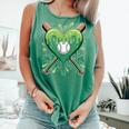 Baseball St Patricks Day Boys Girls Men Women Shamrock Green Comfort Colors Tank Top Violet