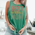 Best Baseball Mom Sports Cute Moms Day Comfort Colors Tank Top Violet