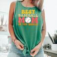 Best Baseball Mom In The World Baseball Comfort Colors Tank Top Violet