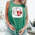 Bleached Custom Baseball Mom Number 66 Heart For Mom Comfort Colors Tank Top Violet Bleached Custom Baseball Mom Number 66 Heart For Mom Comfort Colors Tank Top Violet