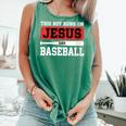This Boy Runs On Jesus And Baseball Christian Baseball Comfort Colors Tank Top Violet This Boy Runs On Jesus And Baseball Christian Baseball Comfort Colors Tank Top Violet