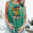 Boys Pizza Theme Baseball Home Hitter Comfort Colors Tank Top Violet Boys Pizza Theme Baseball Home Hitter Comfort Colors Tank Top Violet