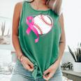 Breast Cancer Awareness Baseball Mom Comfort Colors Tank Top Violet Breast Cancer Awareness Baseball Mom Comfort Colors Tank Top Violet