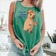 Capybara Calm Your Mitts Baseball Mom Sport Lover Tee Comfort Colors Tank Top Violet Capybara Calm Your Mitts Baseball Mom Sport Lover Tee Comfort Colors Tank Top Violet