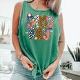 Checkered Leopard Game Day Baseball Men Women Kids Comfort Colors Tank Top Violet Checkered Leopard Game Day Baseball Men Women Kids Comfort Colors Tank Top Violet