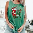 Christmas Santa Baseball Ugly Sweater Comfort Colors Tank Top Violet Christmas Santa Baseball Ugly Sweater Comfort Colors Tank Top Violet