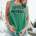 Coffee And Baseball Comfort Colors Tank Top Violet