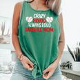 Crazy Proud Always Loud Baseball Mom Shirt Baseball Comfort Colors Tank Top Violet