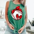 Custom Baseball Mom Number 19 Heart For Mom Mommy Raglan Baseball Tee Comfort Colors Tank Top Violet