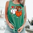 Cute Heart Baseball Basketball Football Valentine Boy Men Comfort Colors Tank Top Violet Cute Heart Baseball Basketball Football Valentine Boy Men Comfort Colors Tank Top Violet