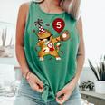 Dabbing Cool Cat Baseball 5th Birthday Comfort Colors Tank Top Violet Dabbing Cool Cat Baseball 5th Birthday Comfort Colors Tank Top Violet