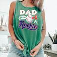 Dad Rookie Of Year 1st Birthday Baseball Theme Matching Comfort Colors Tank Top Violet
