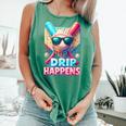 Drip Happens Baseball Ice Cream Bat And Ball With Sunglasses Comfort Colors Tank Top Violet Drip Happens Baseball Ice Cream Bat And Ball With Sunglasses Comfort Colors Tank Top Violet