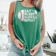Eat Sleep Baseball Repeat Catcher Boys Youth Men Comfort Colors Tank Top Violet Eat Sleep Baseball Repeat Catcher Boys Youth Men Comfort Colors Tank Top Violet