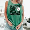 My Favorite Baseball Player Calls Me Gamma Comfort Colors Tank Top Violet My Favorite Baseball Player Calls Me Gamma Comfort Colors Tank Top Violet