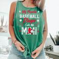 My Favorite Baseball Player Calls Me Mimi For Baseball Mom Comfort Colors Tank Top Violet