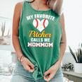 My Favorite Pitcher Calls Me MomMom Pitcher Baseball Mom Mom Comfort Colors Tank Top Violet My Favorite Pitcher Calls Me MomMom Pitcher Baseball Mom Mom Comfort Colors Tank Top Violet