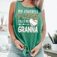 My Favorite Player Calls Me Granna Baseball Leopard Comfort Colors Tank Top Violet My Favorite Player Calls Me Granna Baseball Leopard Comfort Colors Tank Top Violet