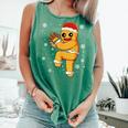 Gingerbread Man Baseball Christmas Comfort Colors Tank Top Violet Gingerbread Man Baseball Christmas Comfort Colors Tank Top Violet