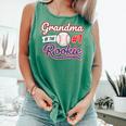 Grandparent Grandma Of The 1 Rookie Baseball Comfort Colors Tank Top Violet Grandparent Grandma Of The 1 Rookie Baseball Comfort Colors Tank Top Violet