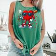 Heart Love Baseball Valentine Outfit Men Boy Comfort Colors Tank Top Violet Heart Love Baseball Valentine Outfit Men Boy Comfort Colors Tank Top Violet