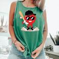 Heart Playing Baseball Valentine Baseball Comfort Colors Tank Top Violet Heart Playing Baseball Valentine Baseball Comfort Colors Tank Top Violet