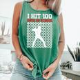 I Hit 100 Days Of School Baseball 100 Day Of School Comfort Colors Tank Top Violet I Hit 100 Days Of School Baseball 100 Day Of School Comfort Colors Tank Top Violet
