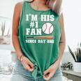 I'm His 1 Fan Since Day One Baseball Mom Comfort Colors Tank Top Violet I'm His 1 Fan Since Day One Baseball Mom Comfort Colors Tank Top Violet