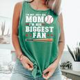 I'm Not Just His Mom I'm His Biggest Fan Baseball Mom Comfort Colors Tank Top Violet