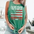 I'm Not Yelling This Is Just My Baseball Mom Voice Sport Comfort Colors Tank Top Violet I'm Not Yelling This Is Just My Baseball Mom Voice Sport Comfort Colors Tank Top Violet