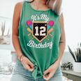 It's My 12th Birthday Baseball Fan Celebration Comfort Colors Tank Top Violet It's My 12th Birthday Baseball Fan Celebration Comfort Colors Tank Top Violet