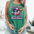 Just A Boy Who Loves Baseball Patriotic Drip For Youth Boys Comfort Colors Tank Top Violet