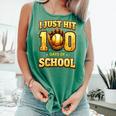 I Just Hit 100 Days Of School Baseball Boys Kids 100th Day Comfort Colors Tank Top Violet