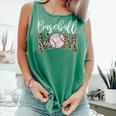 Leopard Baseball Mom Matching Softball Mama Family Matching Comfort Colors Tank Top Violet