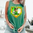 Leprechaun Baseball St Patricks Day Ice Cream Drip Men Boys Comfort Colors Tank Top Violet
