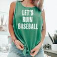 Let's Ruin Baseball Comfort Colors Tank Top Violet Let's Ruin Baseball Comfort Colors Tank Top Violet