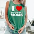 I Love Hot Baseball Moms I Heart Baseball Moms Comfort Colors Tank Top Violet I Love Hot Baseball Moms I Heart Baseball Moms Comfort Colors Tank Top Violet