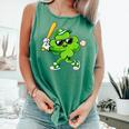 Lucky Shamrock Playing Baseball St Patrick's Kids Boys Comfort Colors Tank Top Violet Lucky Shamrock Playing Baseball St Patrick's Kids Boys Comfort Colors Tank Top Violet