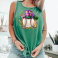 Mardi Gras Baseball Jester Hat Fleur De Lis Boys Girls Kids Comfort Colors Tank Top Violet