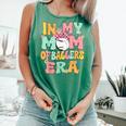 In My Mom Of Ballers Era Groovy Volleyball Baseball Mom Cute Comfort Colors Tank Top Violet