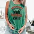 Moms Against Baseball Pants Season Baseball Mom Comfort Colors Tank Top Violet