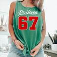 Number 67 Numbered Six Seven Baseball Jersey Style Team 67 Comfort Colors Tank Top Violet Number 67 Numbered Six Seven Baseball Jersey Style Team 67 Comfort Colors Tank Top Violet