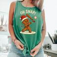 Oh Snap Gingerbreadman Baseball Christmas Men Boys Toddlers Comfort Colors Tank Top Violet Oh Snap Gingerbreadman Baseball Christmas Men Boys Toddlers Comfort Colors Tank Top Violet