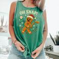 Oh Snap Gingerbreadman Christmas Baseball Comfort Colors Tank Top Violet Oh Snap Gingerbreadman Christmas Baseball Comfort Colors Tank Top Violet