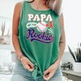Papa Rookie Of Year 1st Birthday Baseball Theme Matching Comfort Colors Tank Top Violet Papa Rookie Of Year 1st Birthday Baseball Theme Matching Comfort Colors Tank Top Violet