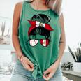 Peruvian Baseball Mom Peru Flag Baseball Girl Comfort Colors Tank Top Violet
