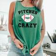 Pitches Be Crazy Baseball Moms Softball Players Hey Batter Comfort Colors Tank Top Violet Pitches Be Crazy Baseball Moms Softball Players Hey Batter Comfort Colors Tank Top Violet