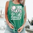 He Plays She Dances Mom Of Both Dancing And Baseball Mom Comfort Colors Tank Top Violet He Plays She Dances Mom Of Both Dancing And Baseball Mom Comfort Colors Tank Top Violet